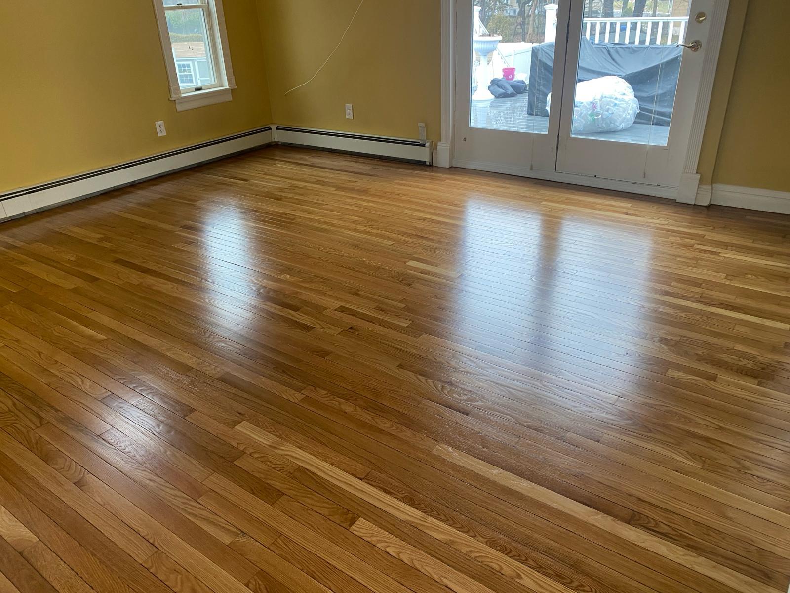 Refinished oak floor